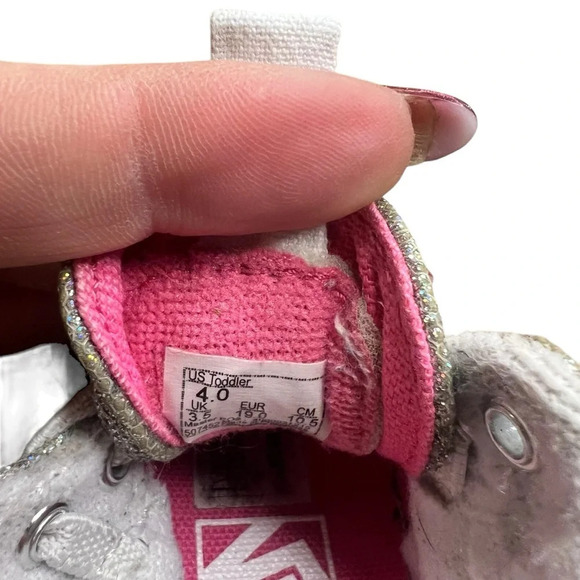 HP: VANS Digi Unicorn‎ Sk8-Hi Zip Glitter Girls Shoes - Toddler 4.0 - Picture 9 of 9